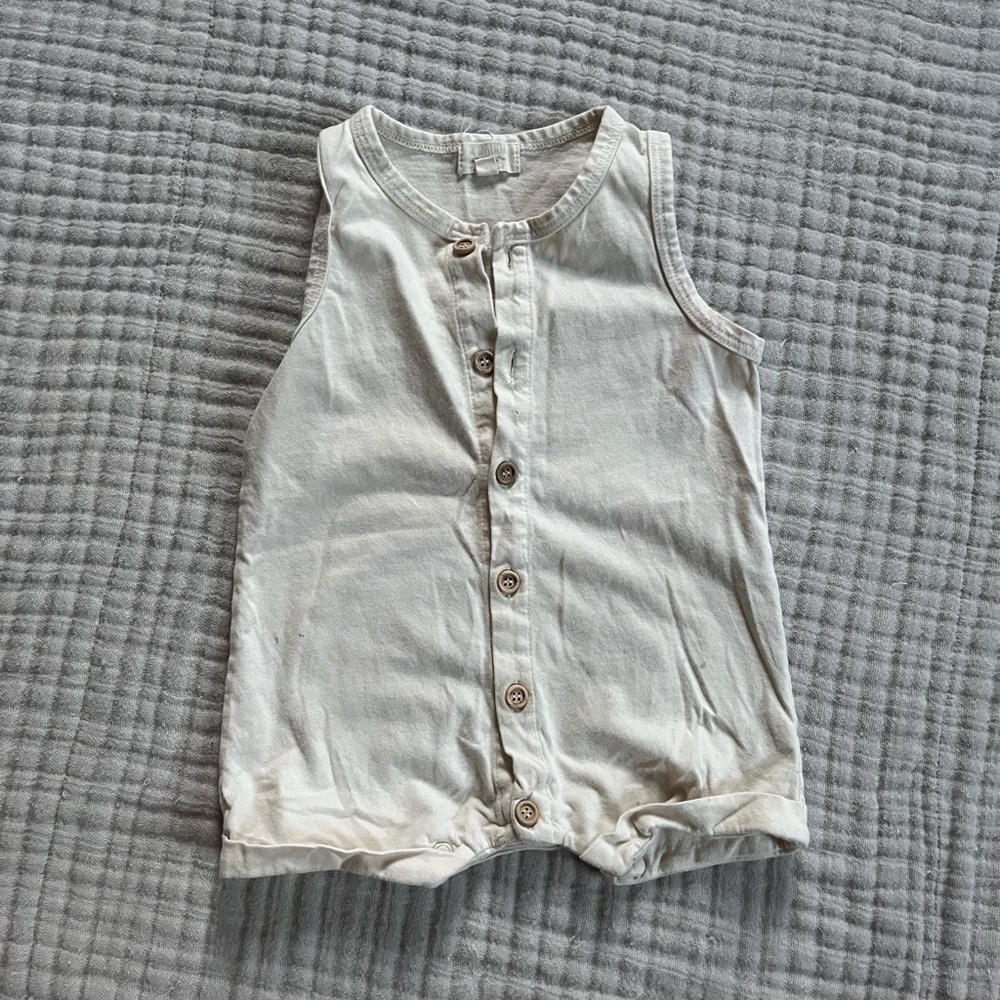 Simple folk jumpsuit 6-9m